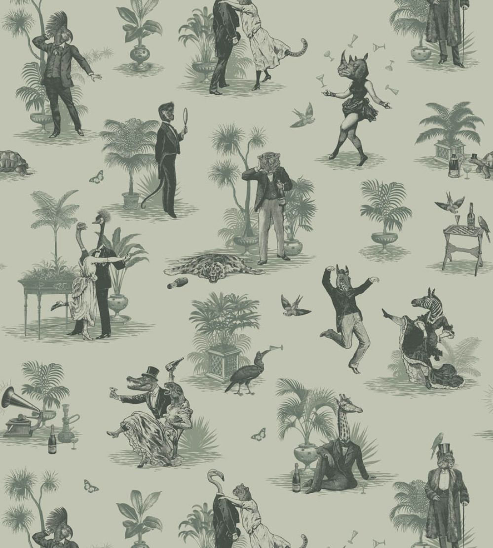 Safari Soiree Wallpaper by Divine Savages Forest Mist