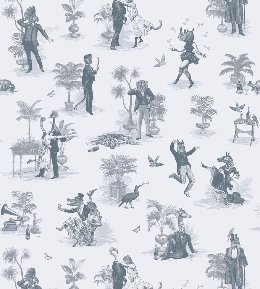 Safari Soiree Wallpaper by Divine Savages Slate