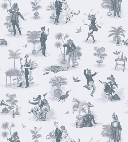 Safari Soiree Wallpaper by Divine Savages Slate