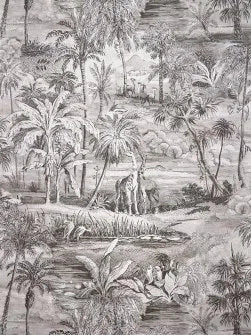 Safari Wallpaper by Pierre Frey in Charbon (FP101002)