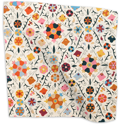 Safi Suzani Fabric by Kathryn M. Ireland in Indigo Passion