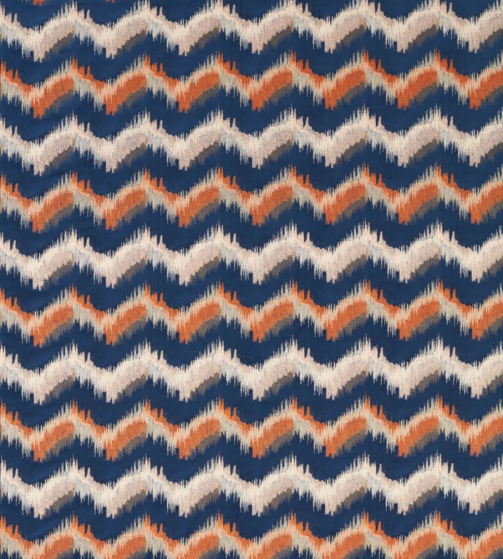 Sagoma Fabric by Clarke & Clarke Midnight/Spice