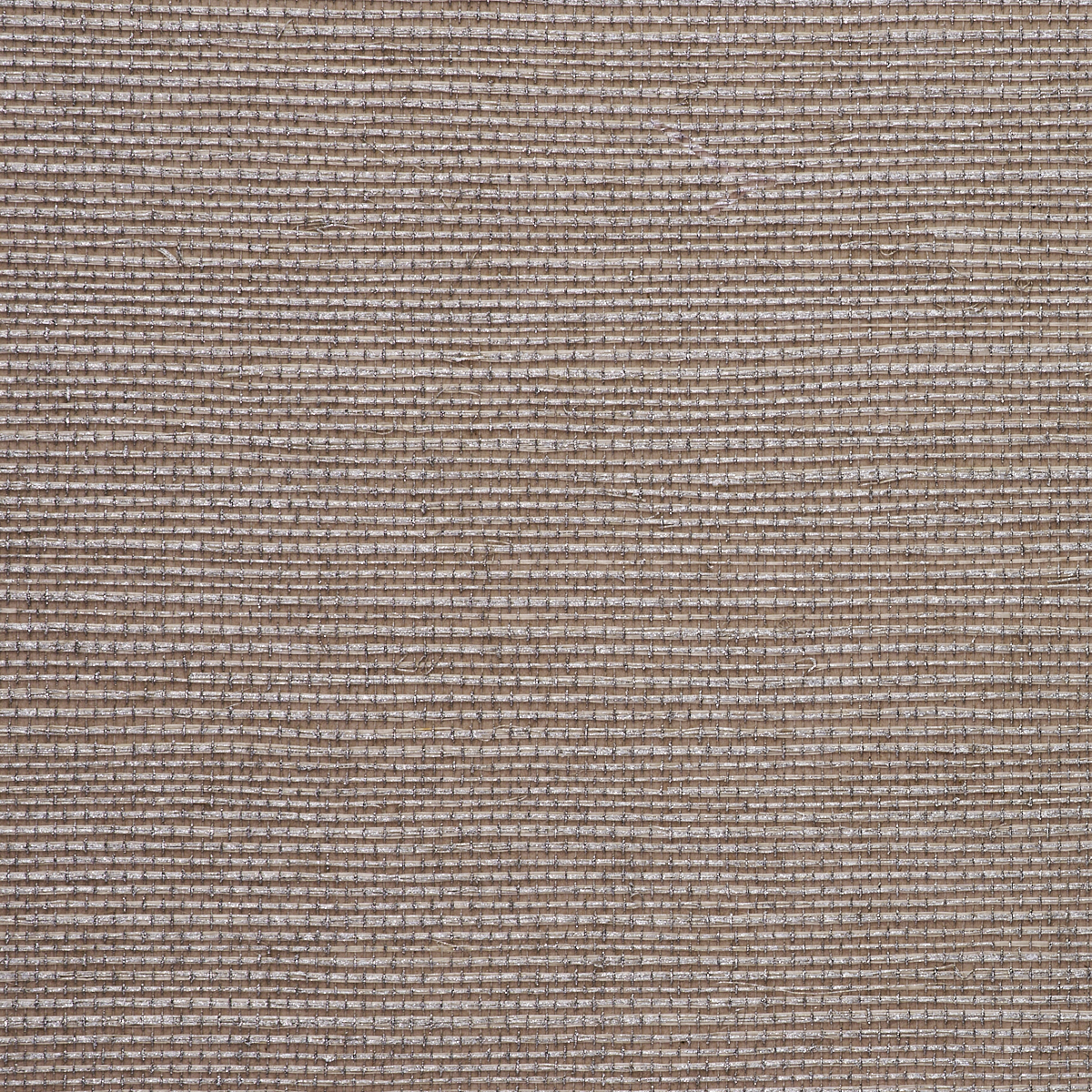 Saint Germain Hemp Grasscloth Wallpaper by Phillip Jeffries in Silver On Cream (PJ 5982)