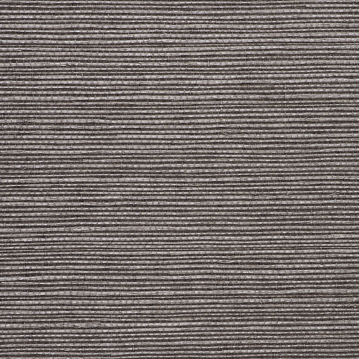 Saint Germain Hemp Grasscloth Wallpaper by Phillip Jeffries in Silver On Grey (PJ 5292)