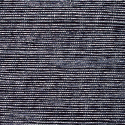 Saint Germain Hemp Grasscloth Wallpaper by Phillip Jeffries in Silver On Navy (PJ 5988)