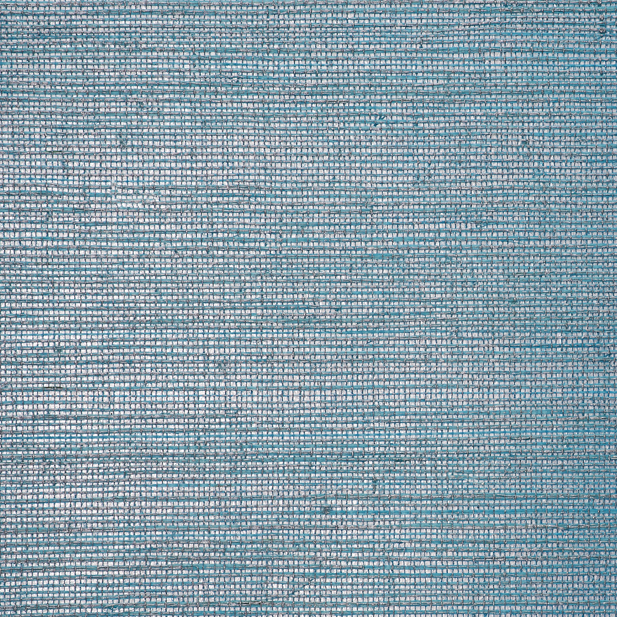 Saint Germain Hemp Grasscloth Wallpaper by Phillip Jeffries in Sky On Silver (PJ 5986)