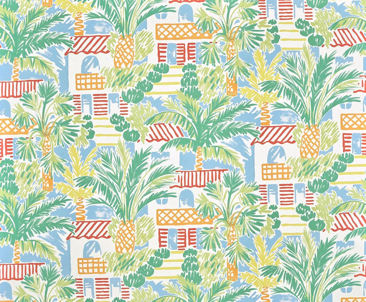 Saint Trop Wallpaper by Pierre Frey in Mediterranee (FP098001)