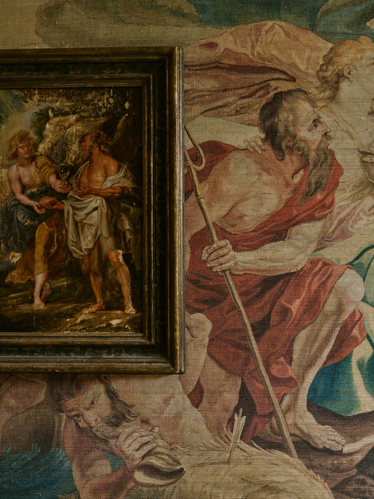Salacia Mural by Watts 1874 in Neptunus - Grasscloth
