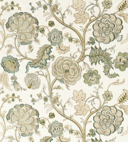Salisbury Embroidery Fabric by Sanderson Yew Green