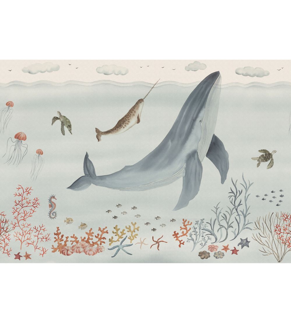 Sally Mural by Sandberg Blue