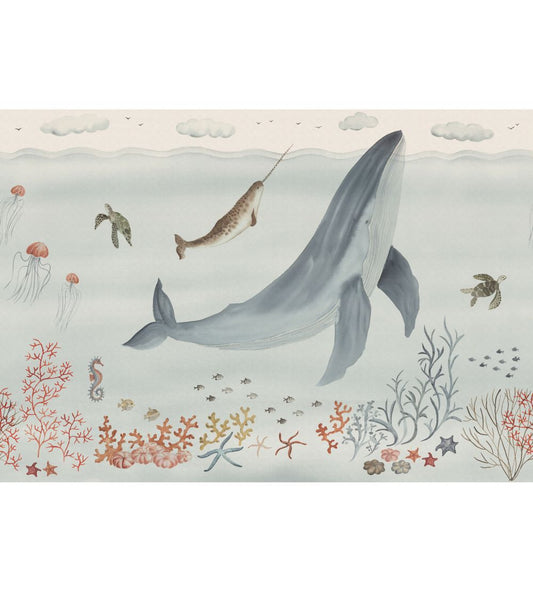 Sally Mural by Sandberg Blue