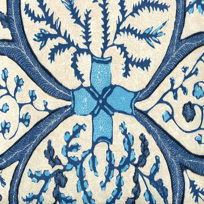 Salong Batik Multi Turquoise New Navy fabric by China Seas