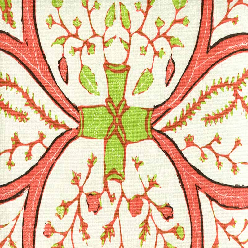 Salong Batik Multi Melon Medium Jungle fabric by China Seas