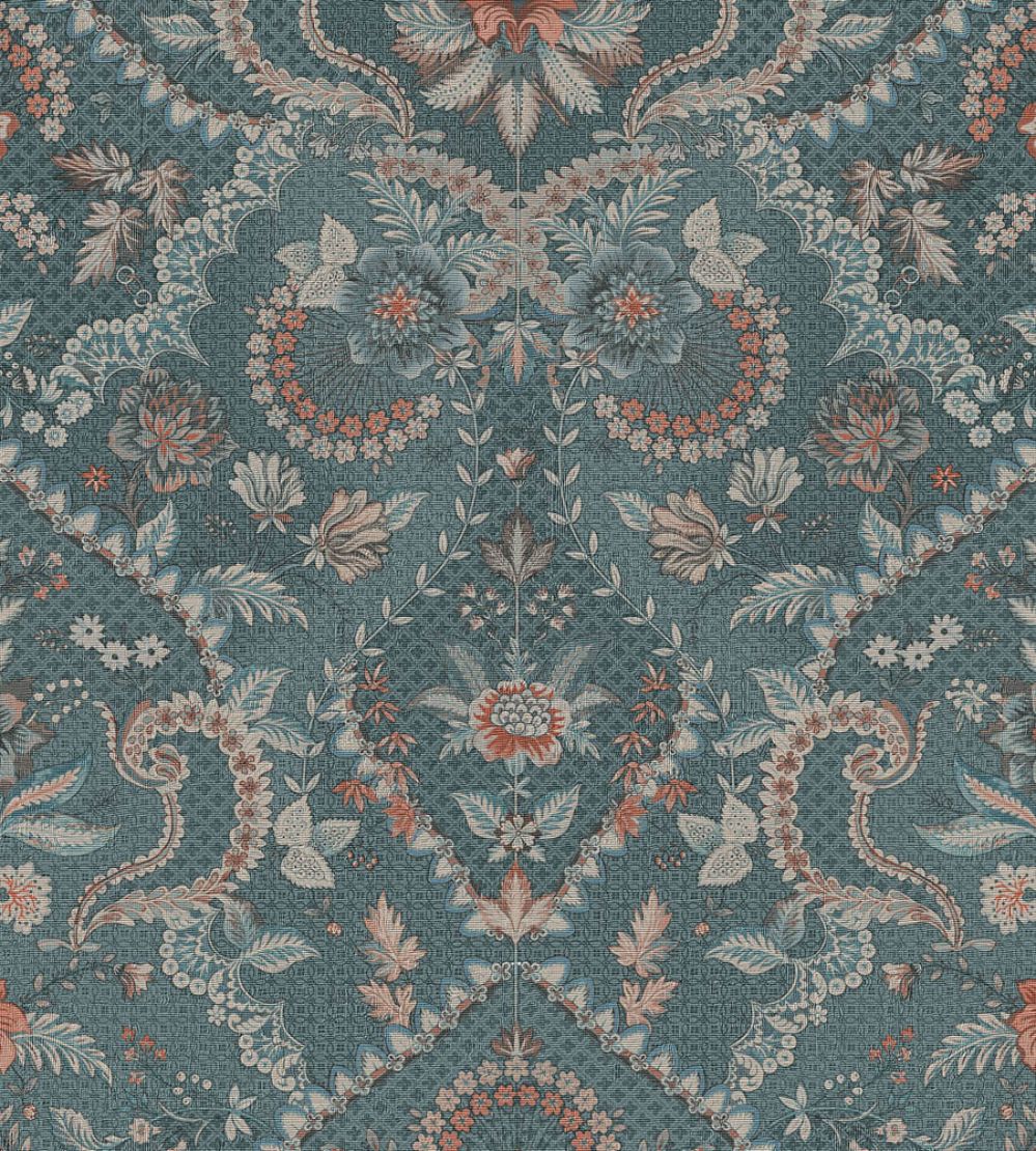 Saluti Wallpaper by Eijffinger Denim Blue