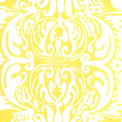 San Marco Reverse Langdon Yellow on Almost White wallpaper by China Seas