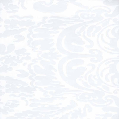 San Marco Reverse White on White Patent Vinyl wallpaper by China Seas