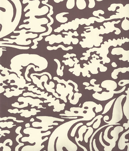 San Marco Reverse Prune on Off White wallpaper by China Seas