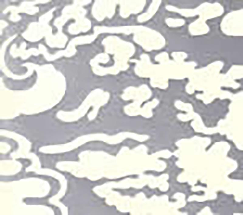 San Marco Reverse Silver Metallic wallpaper by China Seas