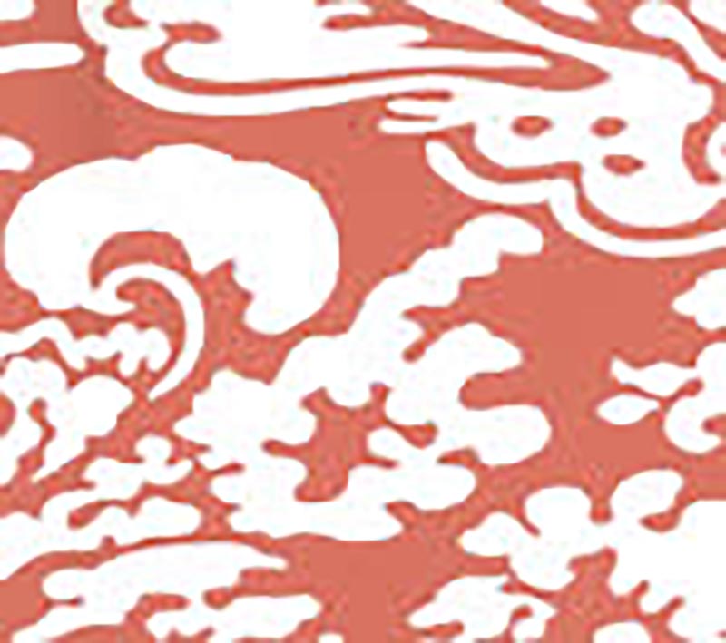 San Marco Reverse Terracotta wallpaper by China Seas
