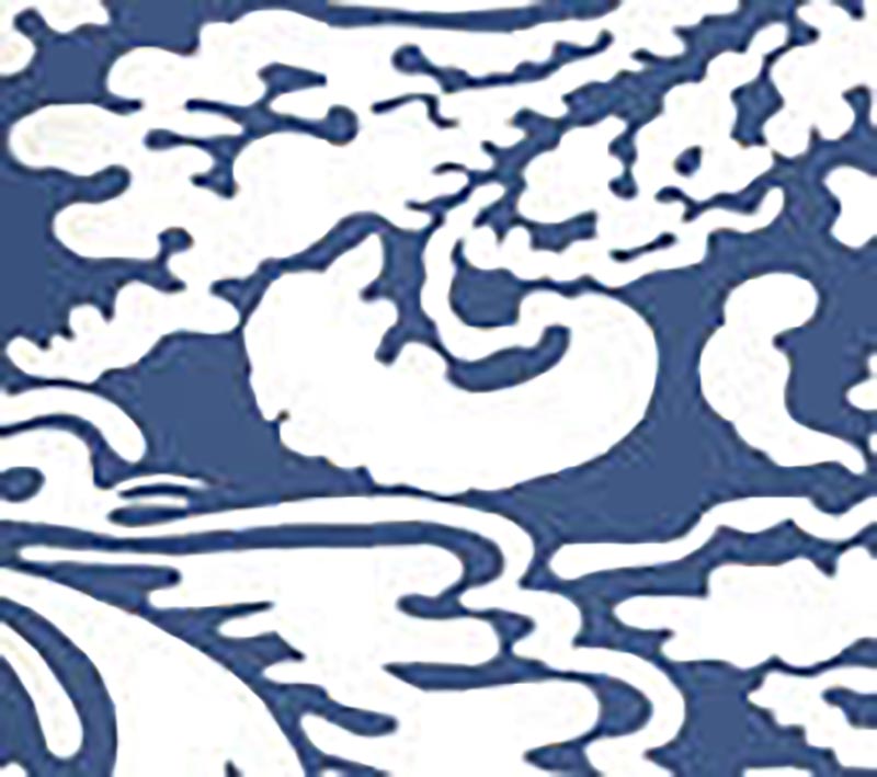 San Marco Reverse Navy wallpaper by China Seas