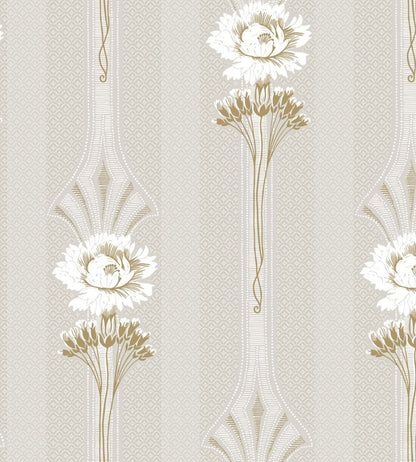 Margareta Wallpaper by Sandberg Garden Green