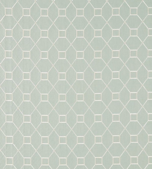 Baroque Trellis Fabric by Sanderson Wedgwood / Chalk