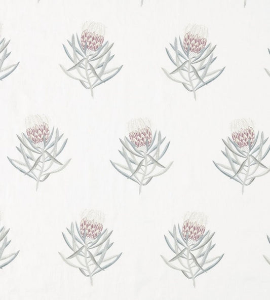 Protea Flower Fabric by Sanderson Porcelain / Orchid