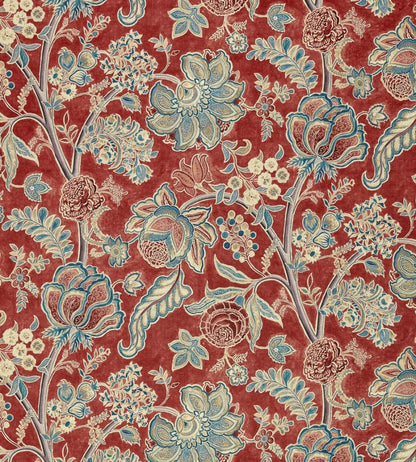 Shalimar Fabric by Sanderson Ruby / Teal
