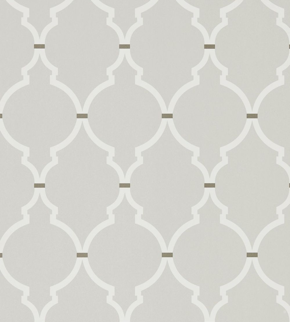 Empire Trellis Wallpaper by Sanderson Silver / Calico
