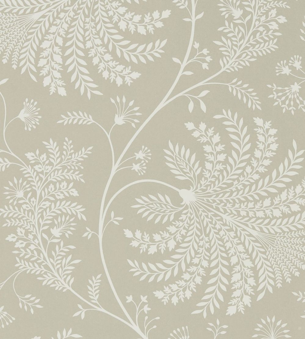 Mapperton Wallpaper by Sanderson Linen / Cream