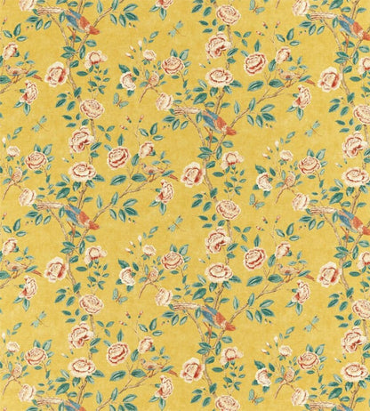 Andhara Fabric by Sanderson Saffron/Teal