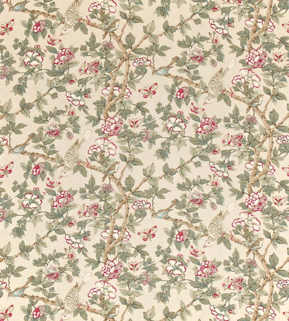 Caverley Fabric by Sanderson Rose/Pewter