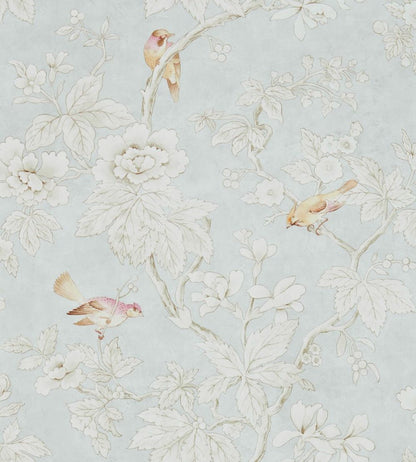 Chiswick Grove Wallpaper by Sanderson Silver