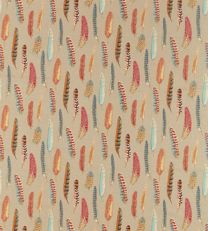 Lismore Fabric by Sanderson Teal / Russet