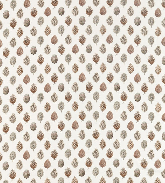 Pine Cones Fabric by Sanderson Briarwood / Cream