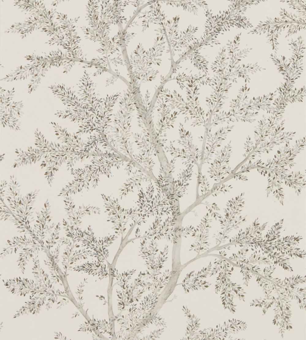 Farthing Wood Wallpaper by Sanderson Silver Grey