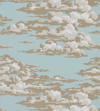 Silvi Clouds Wallpaper by Sanderson English Blue