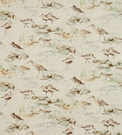 Estuary Birds Fabric by Sanderson Eggshell/Nest