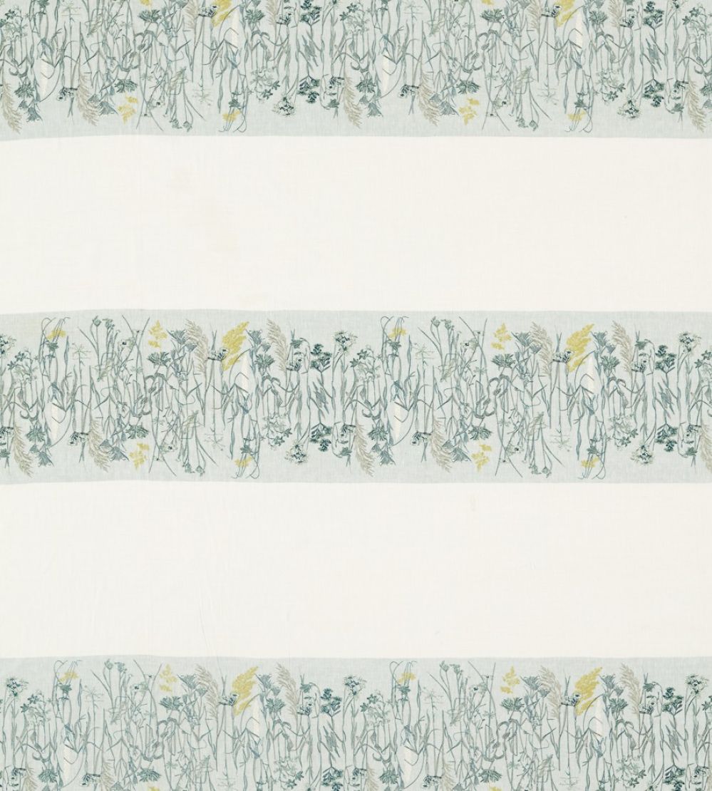 Pressed Flowers Fabric by Sanderson Mist/Linden