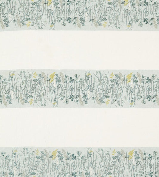 Pressed Flowers Fabric by Sanderson Mist/Linden