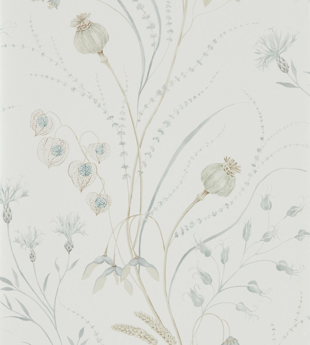 Summer Harvest Wallpaper by Sanderson Silver/Chalk