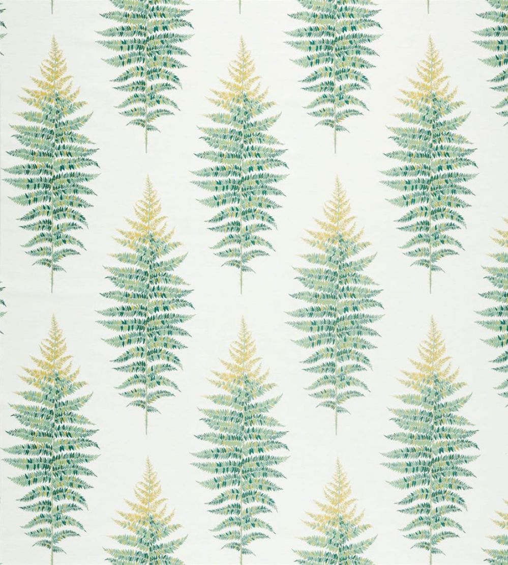 Fernery Weave Fabric by Sanderson Botanical Green