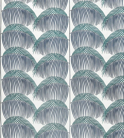 Manila Embroidery Fabric by Sanderson Indigo