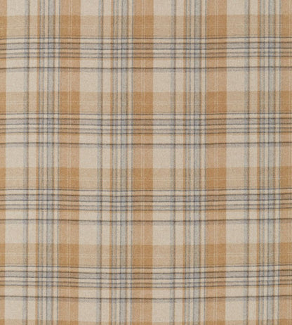 Bryndle Check Fabric by Sanderson Honey / Grey