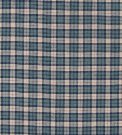 Fenton Check Fabric by Sanderson Check Teal