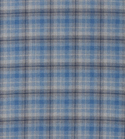 Samphrey Check Fabric by Sanderson Check Indigo / China
