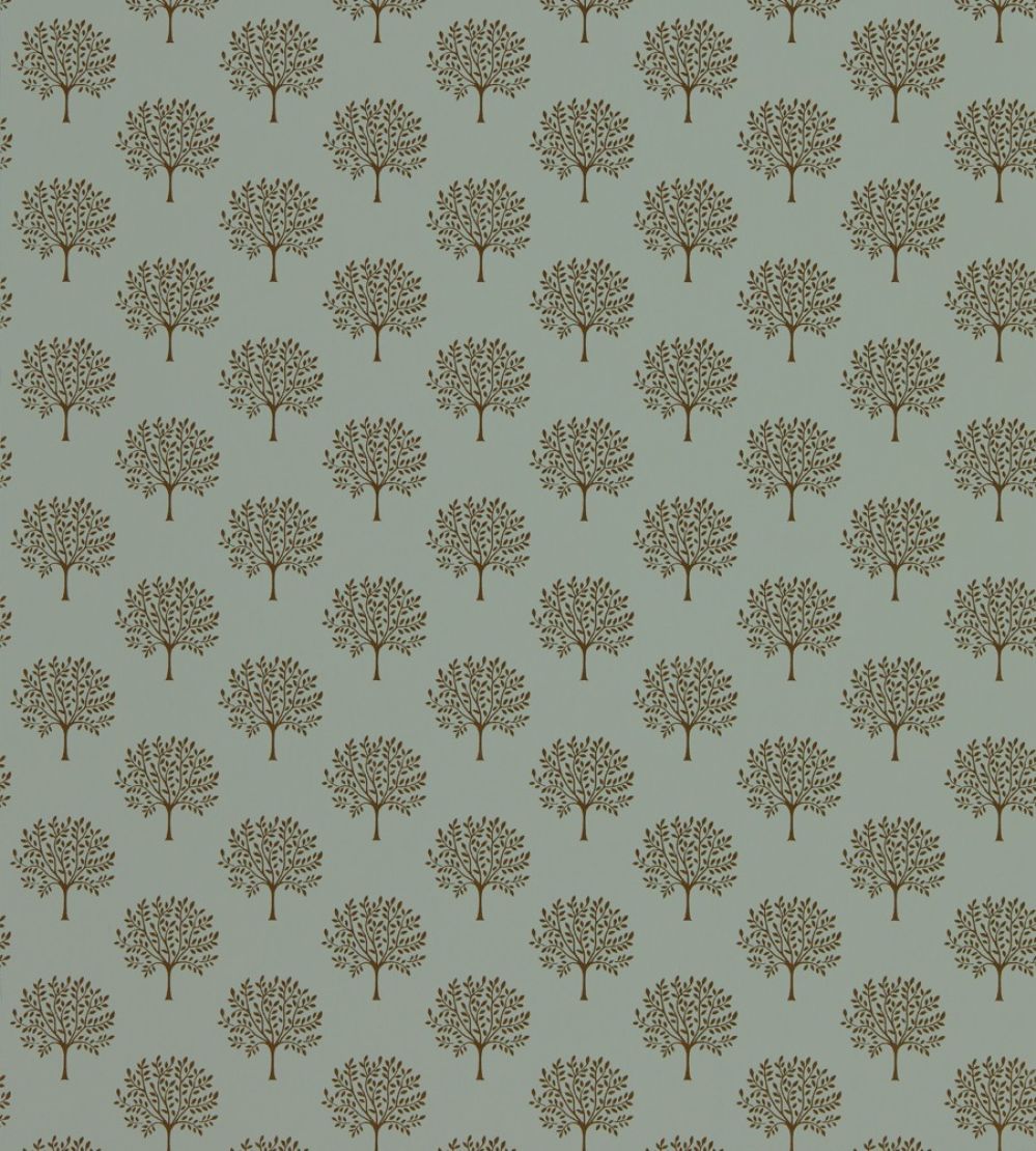 Marcham Tree Wallpaper by Sanderson Copper Grey