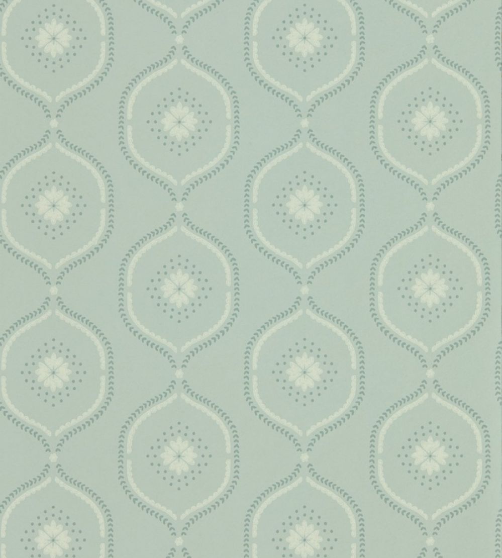 Milcombe Wallpaper by Sanderson Mist Blue