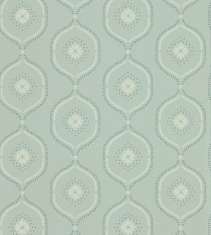 Milcombe Wallpaper by Sanderson Mist Blue