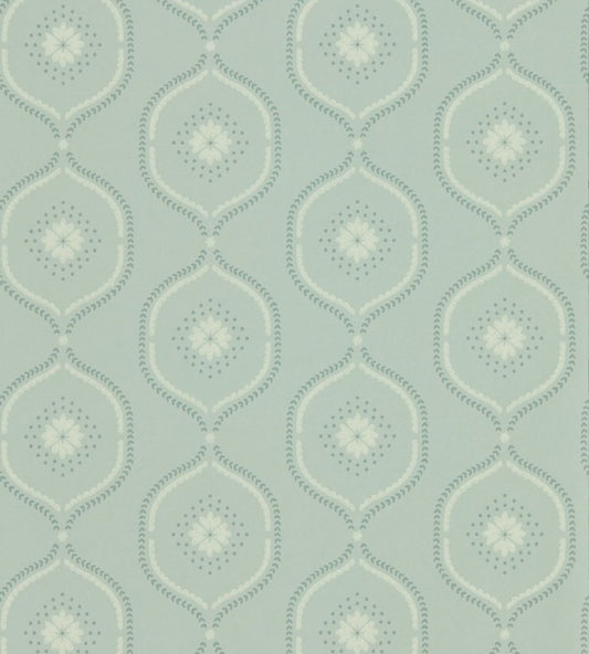 Milcombe Wallpaper by Sanderson Mist Blue